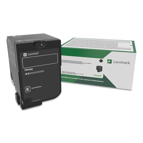 Lexmark 74C00KG toner noir à haute netteté pour des impressions professionnelles durables