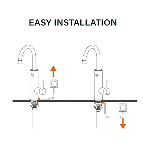 Robinet de chauffage d'eau sans réservoir 3200W à bec rotatif - 6