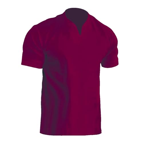 Pack of 3 Mens Workout Short Sleeve T-Shirts Athletic Fit Fast Drying Moisture Wicking Sports Style T-Shirts Mens red Shirt XL Mens Thermal top Black Tank top Men Pack (Red, XXXL)
