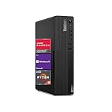Lenovo ThinkCentre Business SFF Desktop, AMD Ryzen 5 Pro 4650G, AMD Radeon Graphics, 16GB RAM, 512GB SSD, Bluetooth, Wired K&M, Wi-Fi 6, Windows 11 Pro, Black