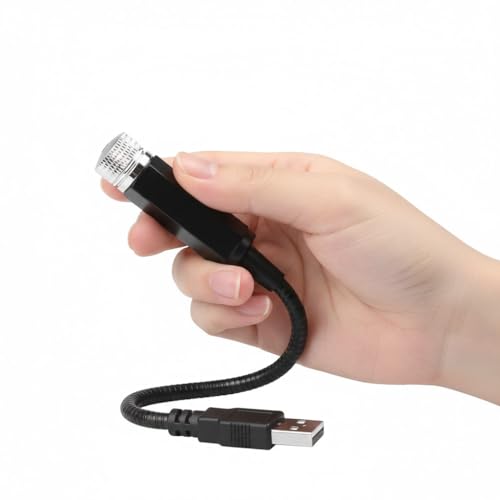 Image of Drumstone TopRated 𝟏𝟓𝐘𝐫 𝐖𝐚𝐫𝐫𝐚𝐧𝐭𝐲 USB Star Projector Light Plug in LED Car Roof Night Light for Room Party Decoration Ambient Galaxy Lamp Remote Control Rotating Mood Light