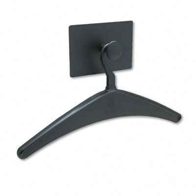 Quartet 2015M Magnetic Coat Hook with Heavy-Duty Hanger, Metal Hook, Black by ACCO Brands