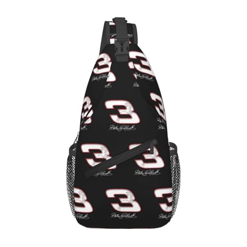 Dale Earnhardt Sr 3 Sling Backpack For Men Women Hiking Travel Daypack Casual Shoulder Chest Bag