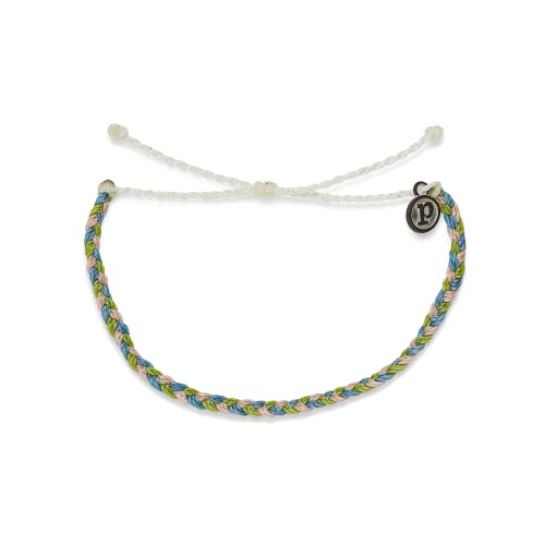 Pura Vida Bracelet Mental Health Awareness 2022 Mini Braided Bracelet - Adjustable & Waterproof, String Bracelet for Women - Stackable Bracelets, Handmade Braceletss - One Size