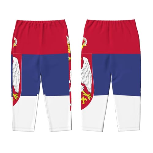 Two Tone American Kids Full Print Bottoms ，Soft Cotton-Like Fabric, Elastic Waist For Casual Play And Daily Wear3