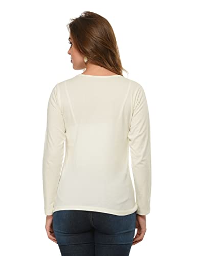 Image of Frenchtrendz Women's 100% Cotton Full Sleeves Round Neck Top
