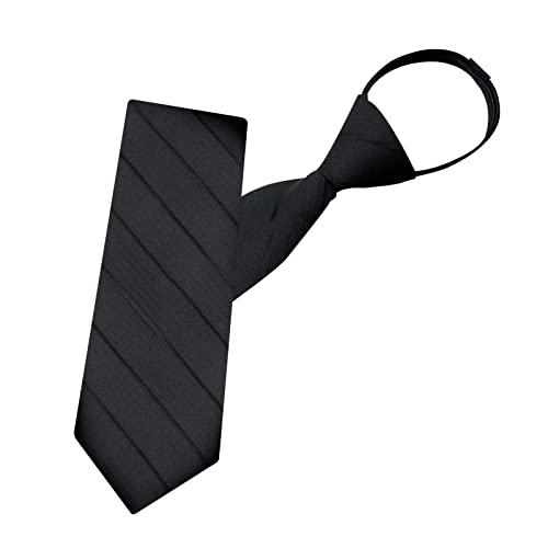 Mantieqingway Pre-tied Adjustable Zipper Neck Ties for Men 3.15' 'Mens Necktie for Office Graduation School Uniforms