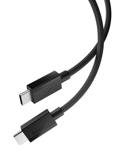 Spigen Essential Câble USB-C vers C Nylon Tressé 60W - Noir/1.5M