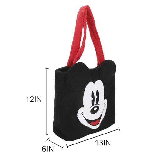 Bolso tote para mujer de Mickey Mouse Classic de Bioworld, sherpa, 12 pulgadas miniatura 4