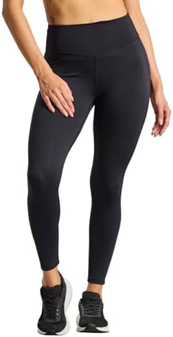 Boldfit Women Mid Rise Gym Wear Nylon Stretchable Yoga Fitness Leggings Gym Pants Multipurpose Track Pants Sports Tights Activewear Black S