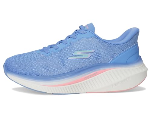 Skechers Women's Max Cushioning Arch Fit Roslyn Sneaker, Blue/Multi, 8