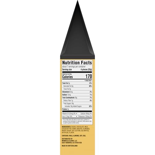 TOBLERONE Tiny Assorted Chocolate Bars Variety Pack (Milk, Dark, & White), 1 Gift Bag (27 Pieces)