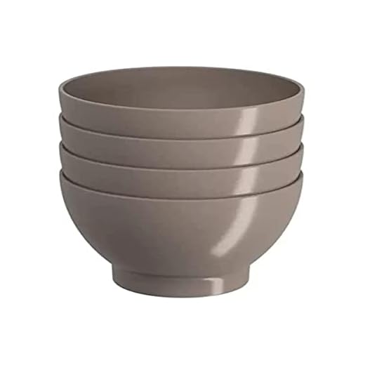 Kit 4Pc Cumbuca Cozy, 500Ml, Warm Gray, Coza