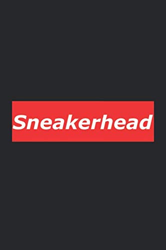 Sneakerhead: Red Box Logo Hype Shoes Sneaker Beast Hobby Collector Collection Notebook Journal Stylish Lined Wide Ruled Paper Diary Planner 6x9 Inches 120 Pages Gift