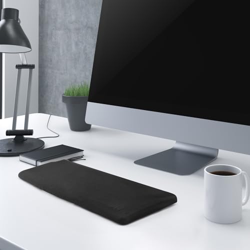 CaSZLUTION Keyboard Dust Cover, Covers Most 75% 80% 96% and Full Standard Size PC Keyboards, Stretch Fabric Anti-Dust Keyboard Sleeve Fits Keyboards from 14.9\" x 5.9\" up to 19.5\" x 7.5\", (Black, M) - Thumbnail 7