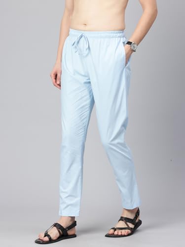 Image of Majestic Man Men's Regular Fit Mid Rise Casual Style Pure Cotton Pyjama Bottom