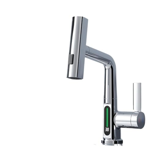 Robinet de lavage à main avec écran de température pour maîtriser l'eau chaude et froide