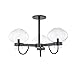 Mitzi H408603-OB Transitional Three Light Semi Flush Mount from Korey Collection in Bronze/Dark Finish