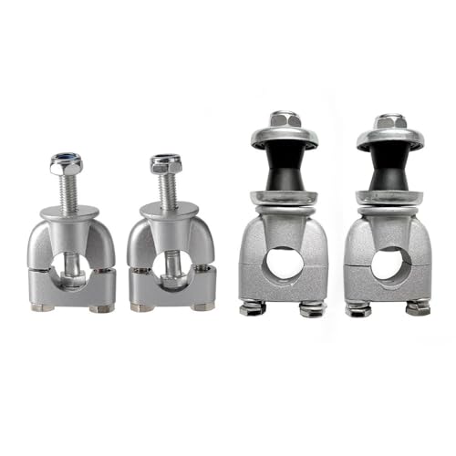 Abrazaderas manillar moto de 22mm elevadores universales de aluminio 2
