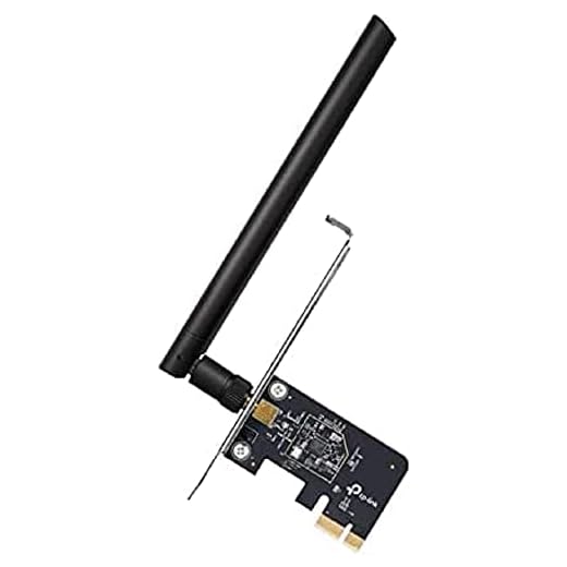 TP-Link Placa PCIe WiFi AC600 para PC desktop, placa de rede interna sem fio de banda dupla (Archer T2E) antena de alto ganho, MU-MIMO, WPA3, perfil baixo, suporta Windows 10/11