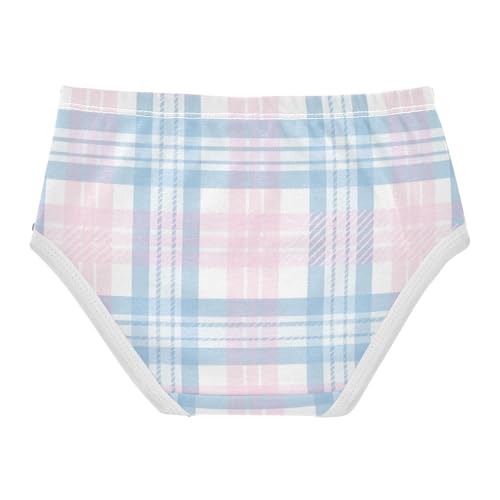 Girls' Panties Organic Underpants for Young Girls Toned Plaid Art Asset in Sizes 2T,3T, 4T, 5T, 6Y and 8Y2