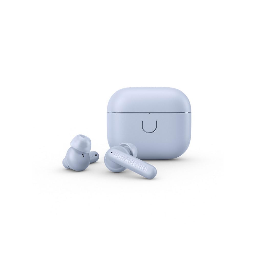 Urbanears Boo Tip True Wireless Earbuds, 30 hours of playtime, IPX4 Rated Water-Resistant - Slightly Blue