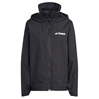 adidas Women's Terrex Multi Essentials 2 Layer Rain Jacket, black, XL