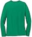 Joe's USA(tm) - Ladies Long Sleeve 5.4oz 100% Cotton T-Shirt,Kelly,Small / Size 4-6
