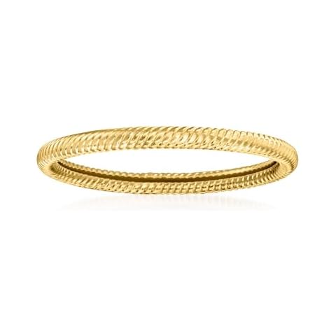 RS Pure by Ross-Simons 14kt Yellow Gold Roped Ring. Size 9 Cover