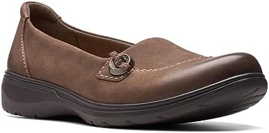 Clarks Women's Carleigh Lulin Loafer, Taupe Nubuck, 8.5 | Image 3