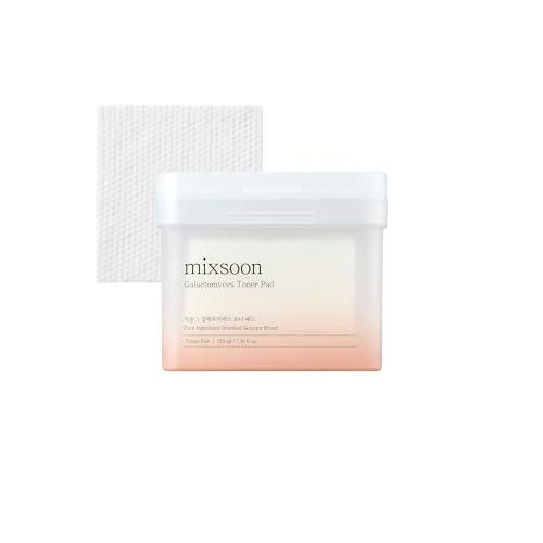 mixsoon Galactomyces Toner Pad Fermented Nutrition Galactomyces Dual-Textured Pad 210ml / 7.10 Fl.Oz (60 heets)