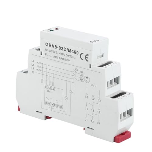 Relais de surveillance de tension GRV8-03D M265 triphasé avec sortie 1SPDT