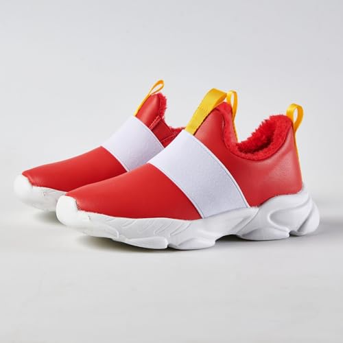 Winter Shoes for Boys Girls Kids Red Color Sneaker with Sonic Birthday Supplies Rings and Gems3