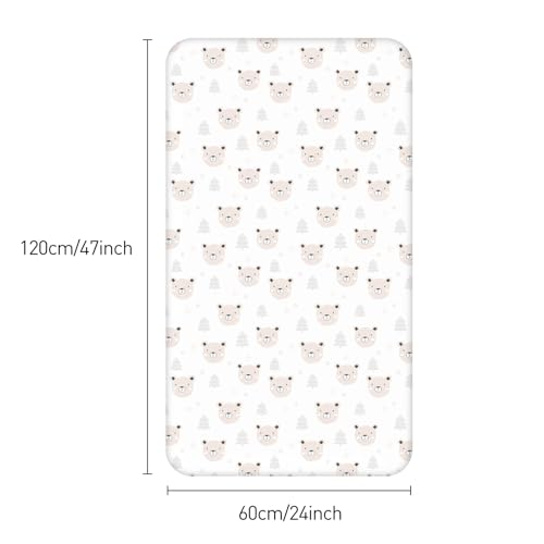 GLLQUEN 2er Pack Baby Spannbettlaken 120x60cm Mikrofaser Öko-Tex Kinderbett – Ansicht 2