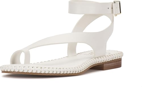 Image of Vince Camuto Libahs Ankle Strap Toe Loop Flat Sandals