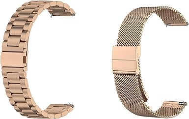 Bracelet Redmi Watch 5 Active maille métallique acier inoxydable montre connectée pack de 2