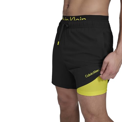 Calvin Klein Maillot de bain extensible à séchage rapide pour homme, noir, XX-Large
