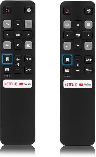 【Pack of 2】 RC802V Replacement Remote Compatible with TCL Android
