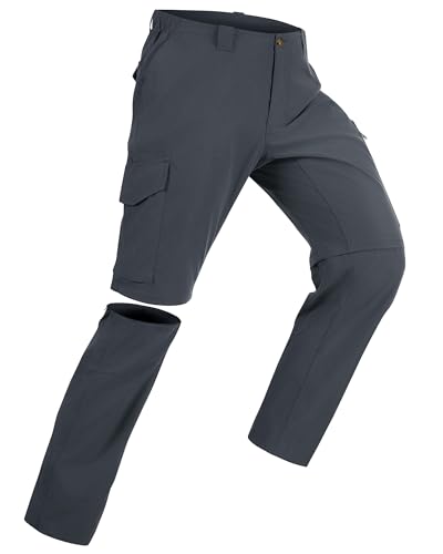 33,000ft Wanderhose Herren Zip Off Trekkinghose, Atmungsaktiv Abnehmbar Stretch Outdoorhose mit 6...