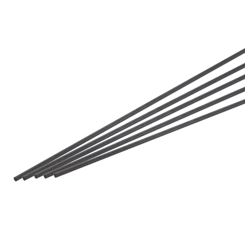 QUARKZMAN 10 Pièces Barre en Fibre de Carbone, 1.5mm x 100mm Tige de Carbone pour avion RC,...