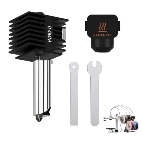 Image of Serplex Removable Hardened Steel Hotend for Bambu Lab A1 Mini 3D Printer, 0.4mm Aluminum Heat Sink Nozzle Kit with Installation Tools, Compatible Replacement or Upgrade Extrusion System Assembly
