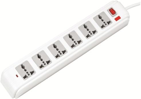 TNL Hexagon Surge Protector/Spike Guard/Extension Board with Single Master Switch, 6 Universal Sockets, 230 V ~ 4500Amps, BIS Certified 2 Mtr Cord, Automatic Overload Protection.-image-12
