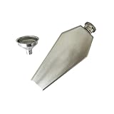 CNFLASK Hexagon Coffin Flask 304 Stainless Steel 3.5oz Coffin Shaped Hip Flask With Funnel