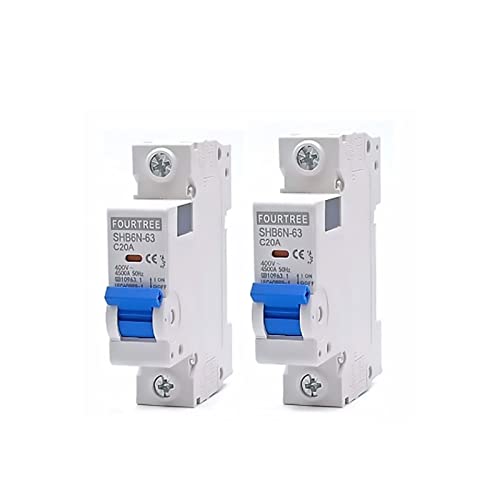 Mini disjoncteur 1 pôle Rail Din pour boîte de distribution électrique domestique - 4