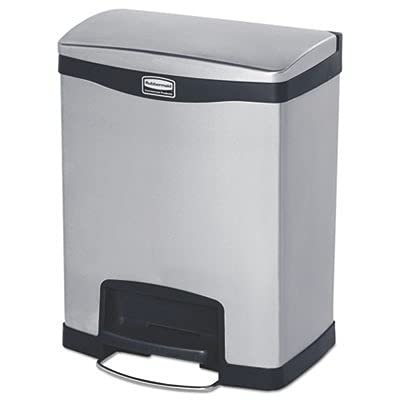 RCP1901985 - Slim Jim Stainless Steel Step-On Container