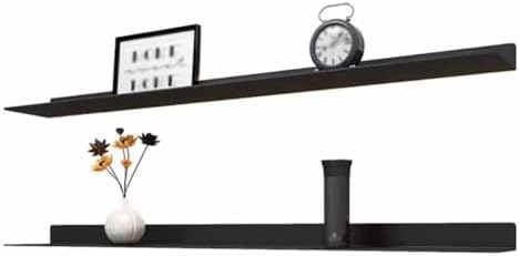 Floating Shelves Hanging Shelve Storage Organizers Multi-Layer,1pcs Metal Floating Shelves Wall Shelf Wall-Mounted Picture Ledge Decorative Display Shelf for Linear Floating Shelf Bathroom,