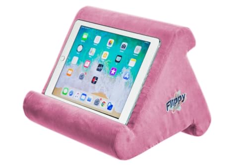 Flippy Multi-Angle Soft Pillow Lap Stand for iPads, Tablets, eReaders, Smartphones, Books, Magazines (in The Pink Baby)