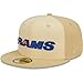 New Era Men's Khaki Los Angeles Rams Raffia Front 59FIFTY Fitted Hat