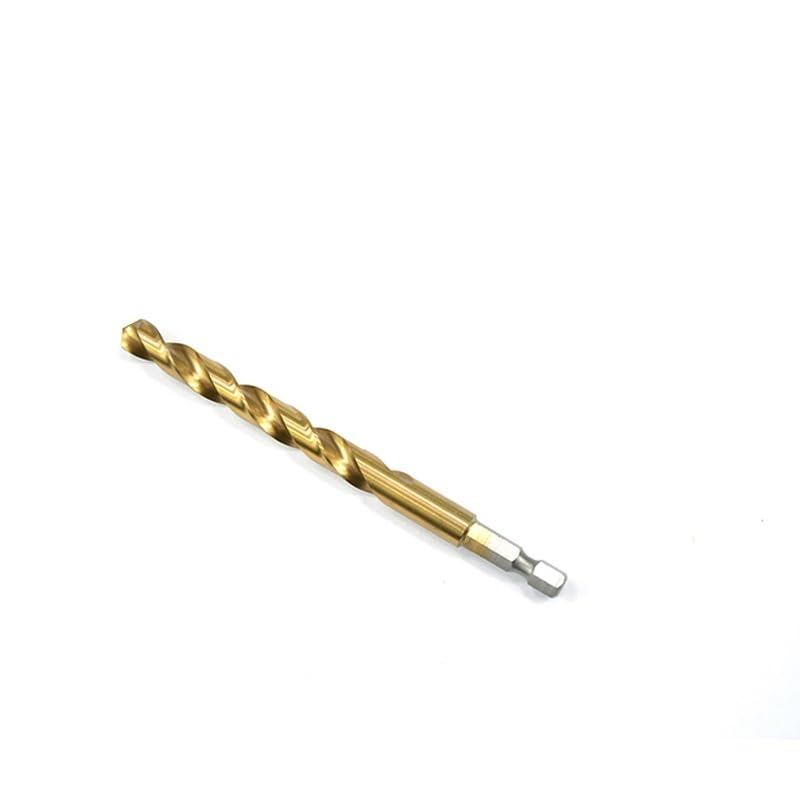 Brocas HSS de 1,5mm-13mm, 10 Uds., brocas de Metal for carpintería de cambio rápido hexagonales con revestimiento de titanio (1,5/2/3/4/4,2/5/6/8/10/13mm)(2.5mm 10pc)