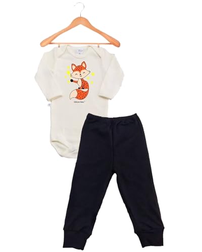 Kit Roupa de Bebe 8 Peças Body Manga Longa e Calça Mijão 100% Algodão fio 30 penteado Premium Menino